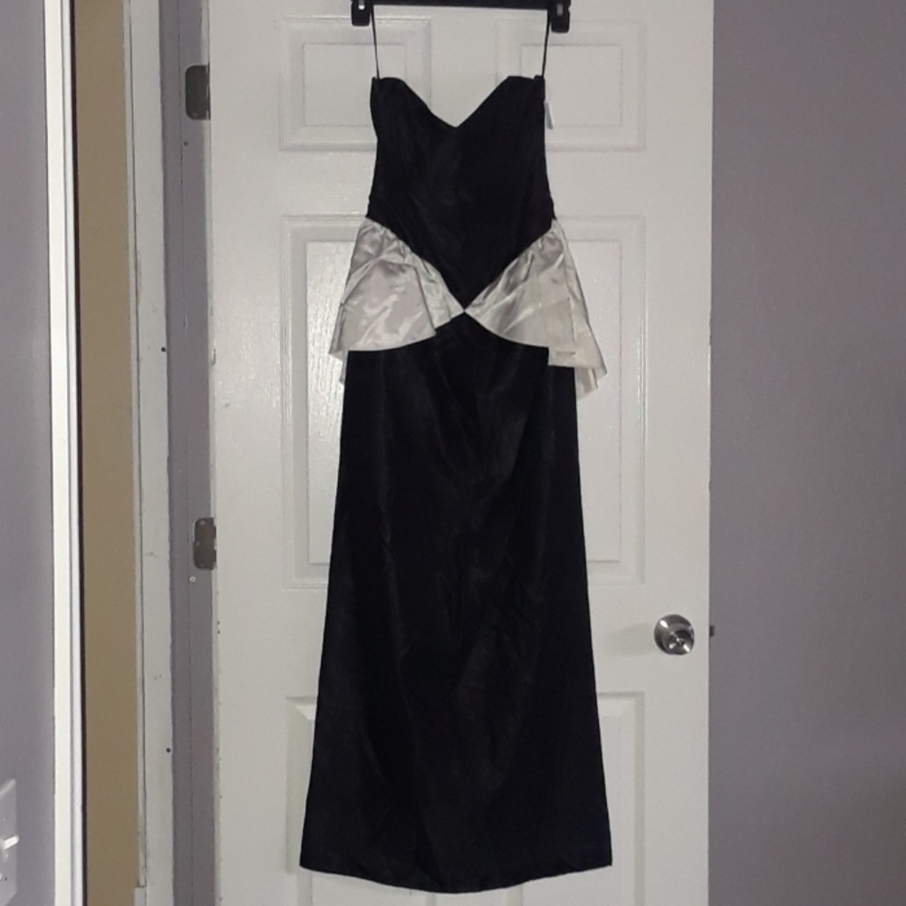 Sexy, Strapless, Tuxedo Formal Gown